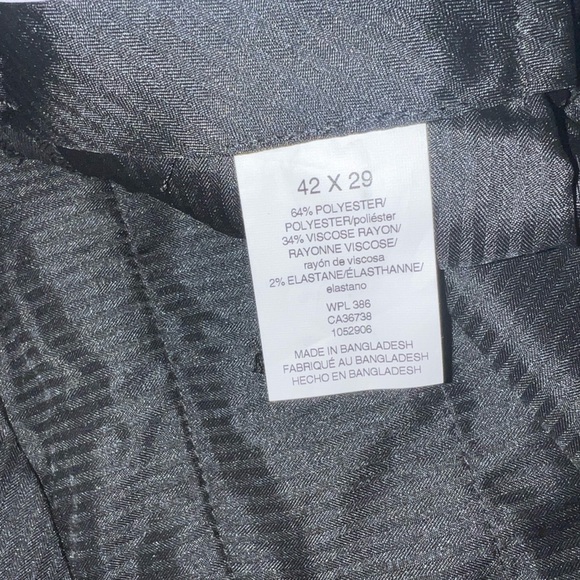 NWT J.M. Haggar Classic Fit Black Dress Pants Joe Men’s Trousers Size 42x29 - Picture 7 of 9